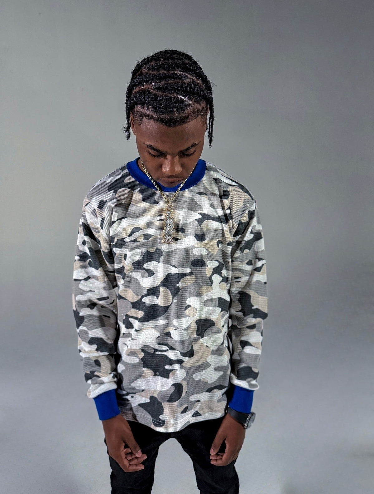 Blue Camo thermal