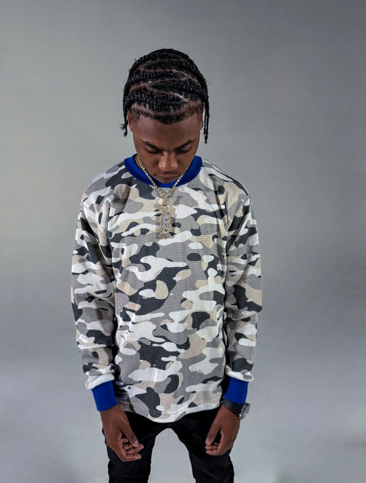 Blue Camo thermal