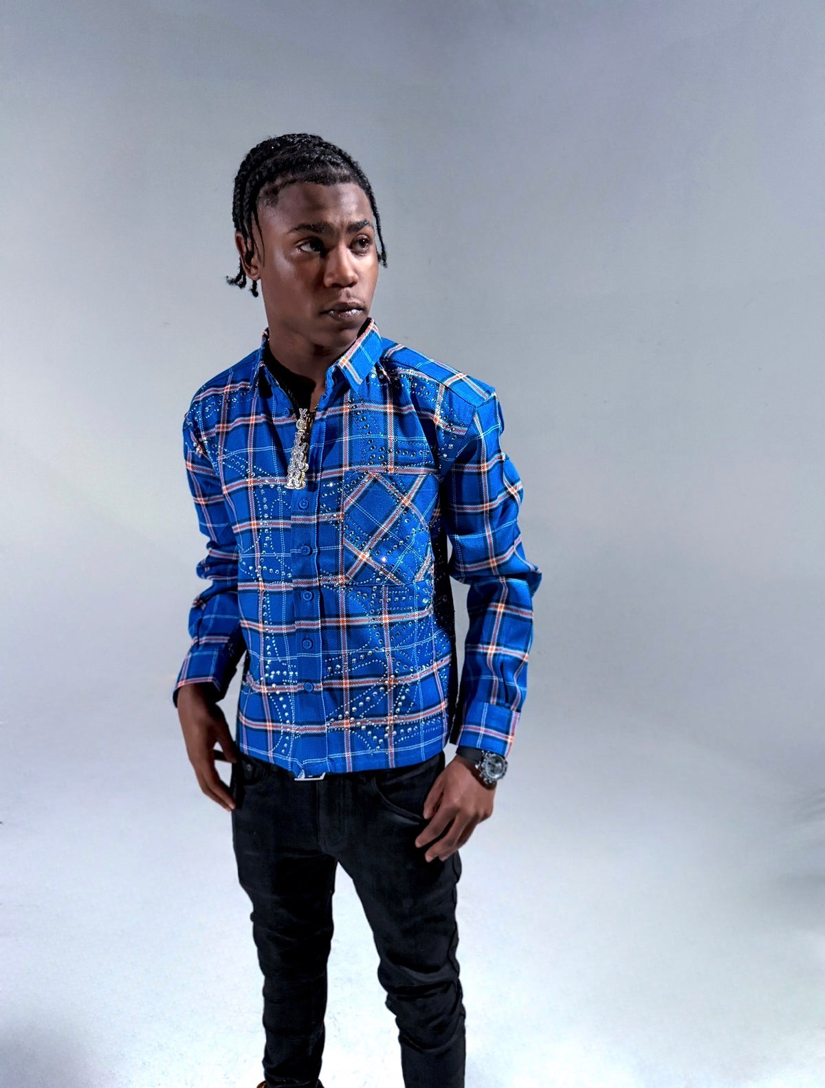 Blue flannel